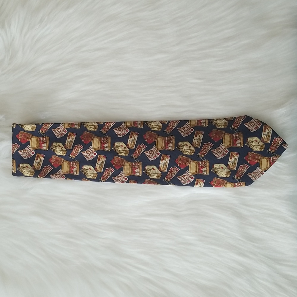 KIESELTEIN-CORD BLUE TIE.